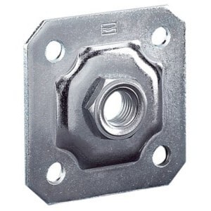 Comunello Wandplatte M20 – Verstellbarer Mutter – 100 x 100mm