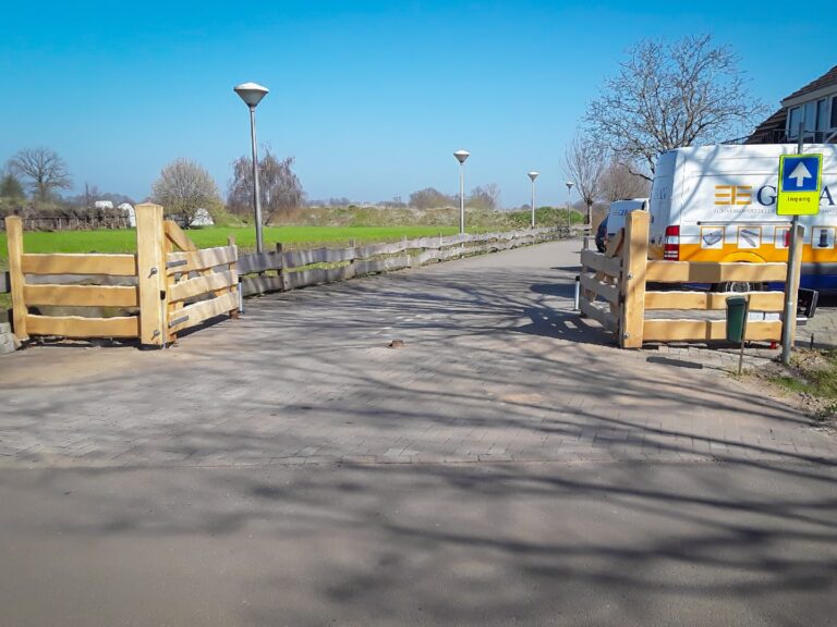 houten poorten met Fadini Kit HINDI lineaire poortopener