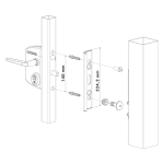 Locinox SHIELD inbraakwerende beschermingsplaat voor Locinox slotvangers