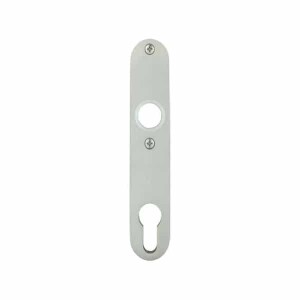 Bever Schild für schlosskästen – 156 x 32 x 6mm – Rund – Edelstahl