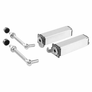 Locinox SWING40 Federscharnier für Gartentore – 150mm – Profil 40 x 40 x 2mm – Set (2 Stück)