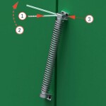 Deurveer Swing – L= 280 mm – RVS 304