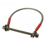 Veiligheidskabel voor poort – RVS – 400 x 6 mm