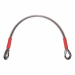 Veiligheidskabel voor poort – RVS – 400 x 6 mm