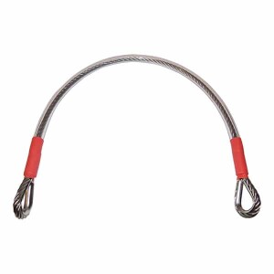 Sicherheitskabel für Tor – Edelstahl – 400 x 6mm – für Tore bis 1600 kg