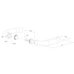 Maatvoering Locinox 3006B klinkstel
