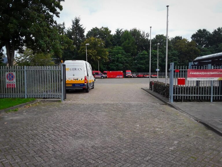Fadini JUNIOR 650 schuifpoortopener voor schuifpoort brandweerkazerne