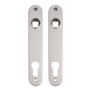 Locinox Aluminium Türschilder – Für Einsteckschlösser – Aluminium – Set (2 stück)