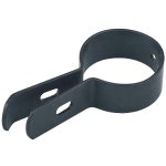 LLE607016 Eindbeugel langlip voor dubbelstaafmat bevestiging – Verzinkt – 60 mm – RAL 7016