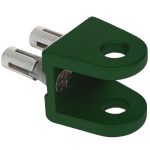 Locinox BOLTON-U opschroefbaar U-oor RAL 6005 groen