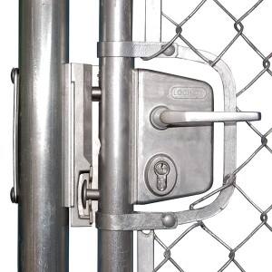 Locinox CLH – LA Verstellbarer Bügel – für Maschendrahtzäune – für Standard-Torschlösser