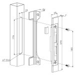 Locinox SFKU slotvanger afmetingen