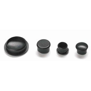 Del Ponti runde Abdeckkappen – Schwarz