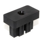 Del Ponti eindstuk 40×20 mm – Ø60 mm – Zwart