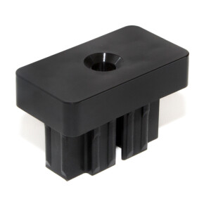Del Ponti Endstück 40 x 20mm – Schwarz