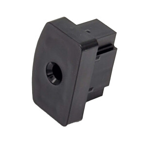 Del Ponti Endstück 50 x 30mm – Ø60mm Kugel – schwarz