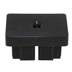 Del Ponti Endstück 50 x 30mm – Ø60mm – schwarz