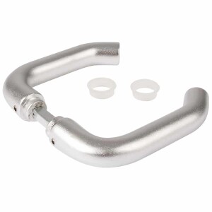 Locinox 3006D – H Drückergarnitur – Stiftlänge 120mm – eloxiert aluminium – für Einsteckschlösser