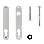 Locinox afdekplaten voor insteeksloten - Set van 2 stuks - Zilver 2