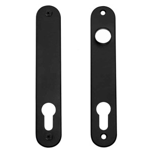 Locinox 3025-HYB-BLIND Abdeckplatten für Einsteckschlösser – Aluminium – Schwarz oder Silber – Set (2 Stück)