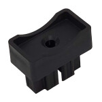 Del Ponti eindstuk Ø60 mm - 50x25 mm - Zwart