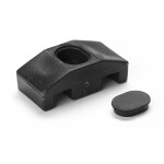 Del Ponti paneelklem 9 mm - Voor geplooide matten - Zwart