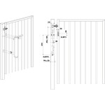 Locinox VENUS gemotoriseerde poortsluiter – Voor looppoorten tot 1400 mm breed & 100 kg