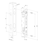 Locinox FORTYLOCK set - Met insteekslot, klinkstel, cilinder, deurschilden & slotvanger
