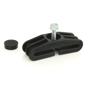 Del Ponti Universe Schalttafelklemme set – Inkl. Klemme, Schraube und Abdeckkappe – schwarz