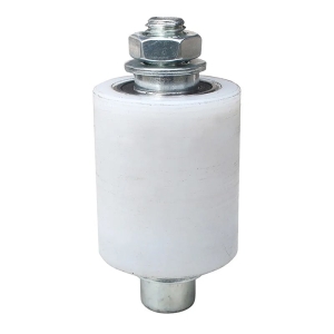 Kugelgelagerte Führungsrolle aus weißem Nylon – Ø50 mm