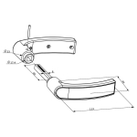 Locinox 3006P klinkstel - Polyamide - RAL 9005