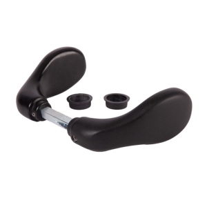 Locinox 3006CB Drückergarnitur – RAL9005 – Ovaler knopf