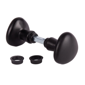 Locinox 3006RB Drückergarnitur – RAL9005 – Runde knopf