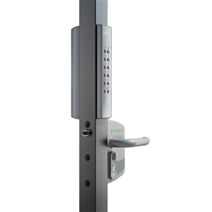 Locinox VOLTA – Aufsatzschloss mit externer batteriebetriebener Codetastatur – beidseitig
