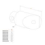 Locinox dagpentop/nachtpentop - Met schroeven - Links/rechts verstelbaar