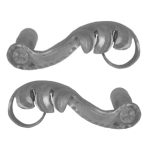Sierklinkstel set - Onbehandeld staal - 142 mm