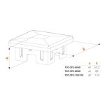 Locinox paalkap afmetingen