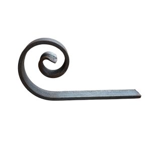 Tor-Schnörkel mit geschmiedetem Ende 40 x 8 mm – 140 mm