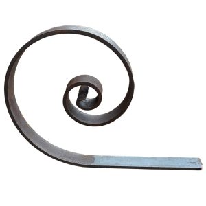 Tor-Schnörkel mit geschmiedetem Ende 40 x 8 mm – 350 mm