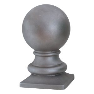 Grande Forge Pfostenkappe mit Kugel und quadratischer Basis FOSC-