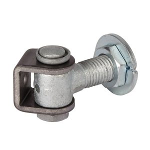 Locinox 90° anti – Vandalismus-Scharnier mit Einstellmutter – M16 – 65mm – (Set mit 2 Stück)