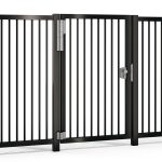 Locinox MAMMOTH 2.0 krachtige hydraulische poortsluiter en 180 graden scharnier in een gemonteerd