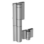 Locinox MAMMOTH180 2.0 hydraulische poortsluiter en 180 graden scharnier in een - Zilver