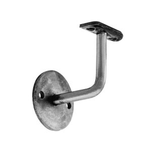 Handlaufhalter Wandmontage – für Geländer Ø42.4mm – Unbehandelt Stahl – Scheibe Ø70mm