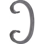 Grande Forge stalen sierkrul - C-krul - Serie C- 110