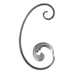 Grande Forge stalen sierkrul - C-krul - Serie MOC24- links