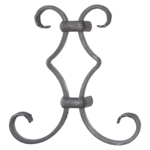 Grande Forge Schmiedeeisen Zierornament – 200 × 195 mm – Serie D27-