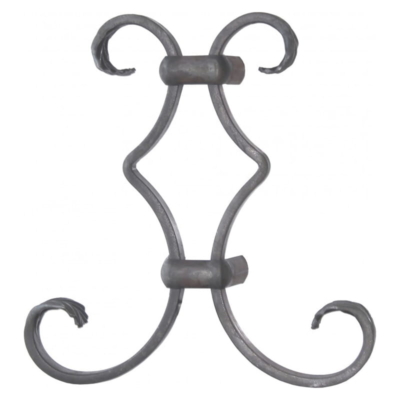 Grande Forge stalen sierornament - 200 x 195 mm - Serie D27-