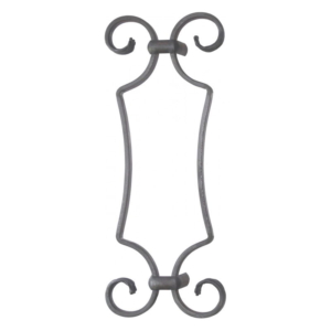 Grande Forge Schmiedeeisen Zierornament – 350 × 140 mm – Serie D16-