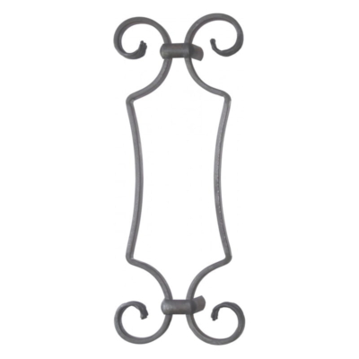 Grande Forge stalen sierornament - 350 x 140 mm - Serie D16-